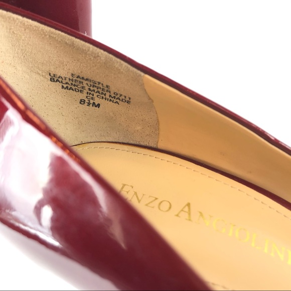 Enzo Angiolini Patent Leather Peep Toe Heels - Picture 13 of 15